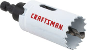 View of CRAFTSMAN Hole Saws on white background