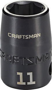 3 eighths inch 11 millimeter metric impact shallow socket.
