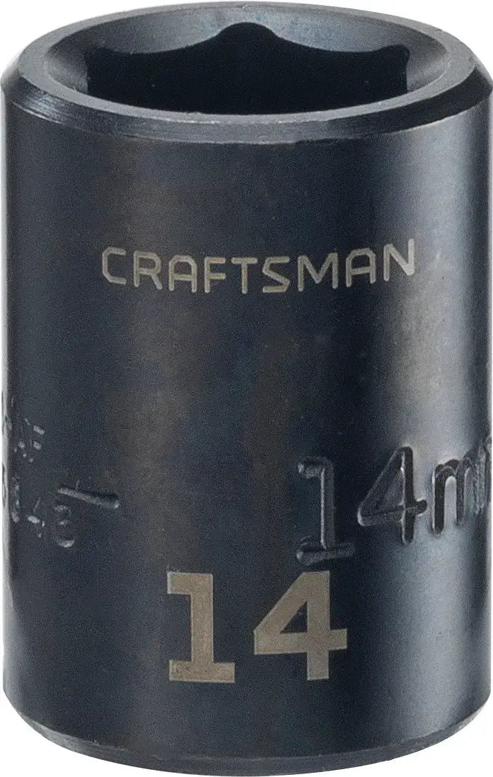 3 eighths inch 14 millimeter metric impact shallow socket.